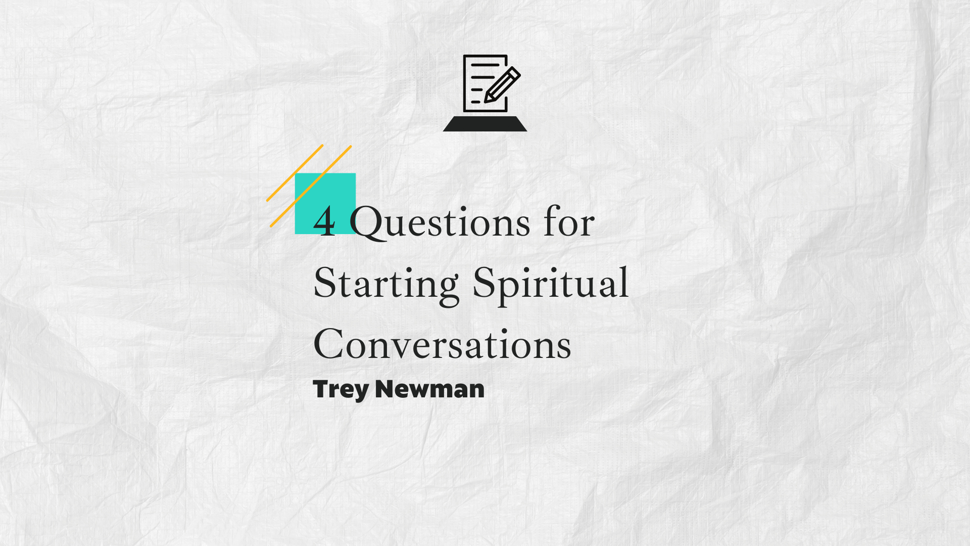 4 Questions For Starting Spiritual Conversations - Campus Fellowship